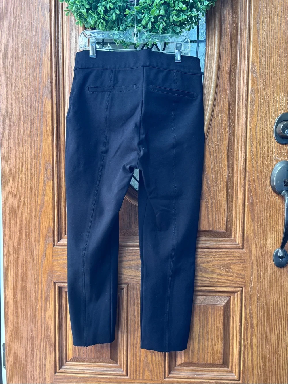 SPANXsmooth™ PerfectFit Ponte Ankle Straight Pant Pull On Black Size Small